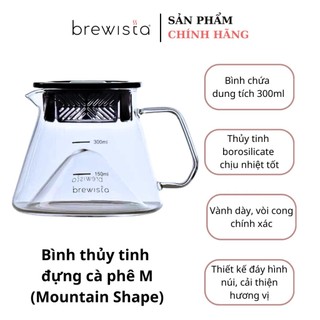 Bình chứa cà phê Brewista X-series M Glass Server - Moutain Shape