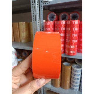 1 cuộn Băng keo màu cam shopee 48mm
