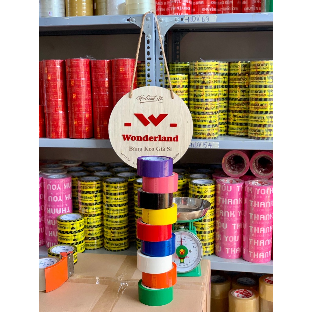 1 cây Băng keo màu 100y 1kg