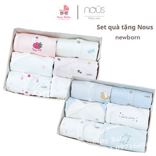 Set quà Nous 3 bộ/6 bộ size sơ sinh có kèm hộp