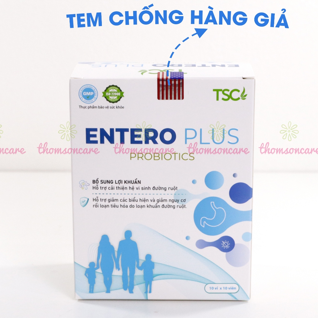 Viên ăn ngon 19b Đỏ và Men tiêu hóa Entero TSC - Liệu trình 2 tháng cho người gầy ăn không ngon, kém hấp thu Thomsoncare