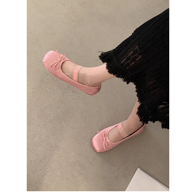 Giày Búp Bê Đế Thấp Miệng Cho Nữ Thu Đông 2023, Giày Lười Đế Mềm Kiểu Pháp Mary Jane Cho Nữ