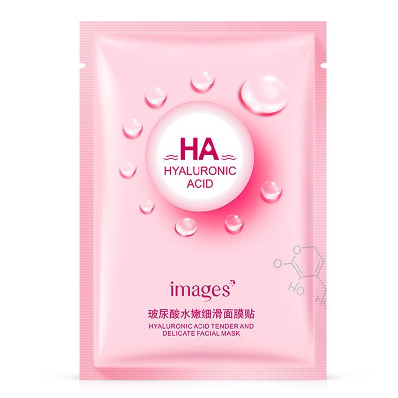 Mặt nạ giấy HA Images Bioaqua dưỡng trắng da mụn cấp ẩm thải độc HAI3