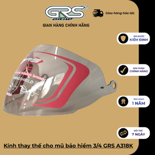 Kính thay thế cho mũ bảo hiểm 3/4 GRS A318K