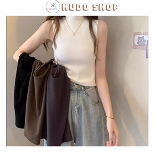 Áo len ba lỗ cổ lọ nữ ôm body siêu tôn dáng sexy bánh bèo cho nữ mặc đi chơi, đi học thu đông KUDOSHOP