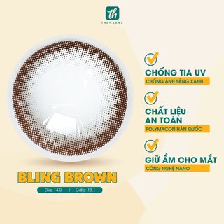 Kính áp tròng Cận Màu Xám Trong KOL Gray THUY LENS từ 0 - 8 Độ