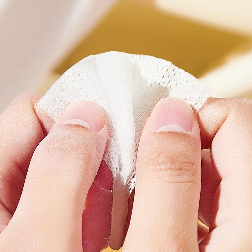 Bông Tẩy Trang 3 Lớp Chất Liệu Cotton Dày Dặn Không Sơ Gói 222 Miếng Sợi Bông Tự Nhiên Mềm Mịn Thấm Hút Nước