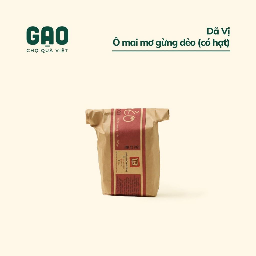 Mơ gừng dẻo có hạt - 300g