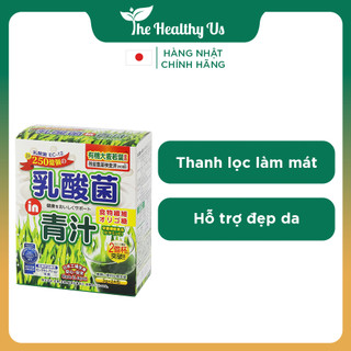 Bột mầm lúa mạch Aojiru lợi khuẩn Acid Lactic 72g - Nhật Bản - Làm đẹp da, thanh lọc