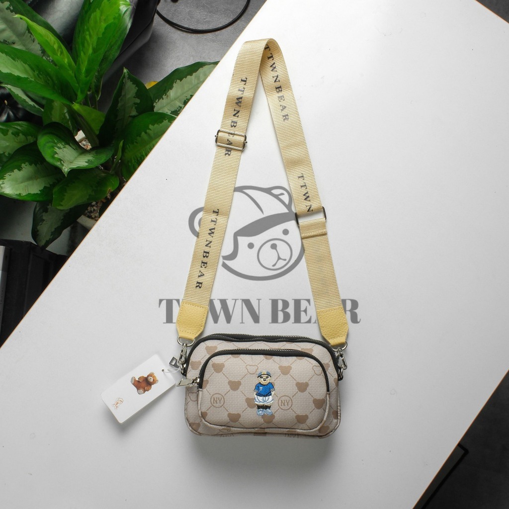 TÚI ĐEO CHÉO 3 NGĂN NHÀ TTWN BEAR-CÓ SẴN-HỎA TỐC 1H