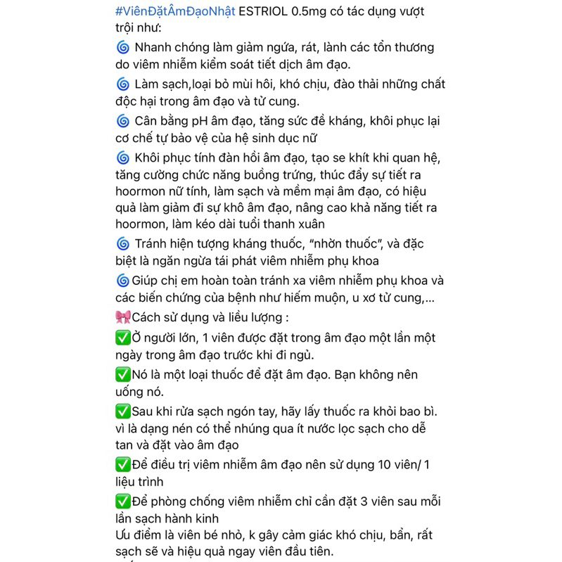 Dung dịch vien vệ sinh