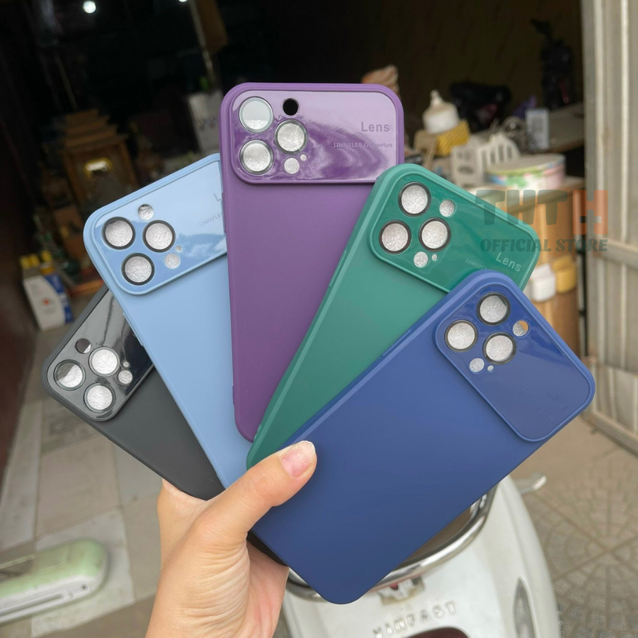 Ốp lưng silicon mềm có kính bảo vệ lens/cam sang trọng dành cho XSMAX,11,12,13...15promax bảo hành 12 tháng