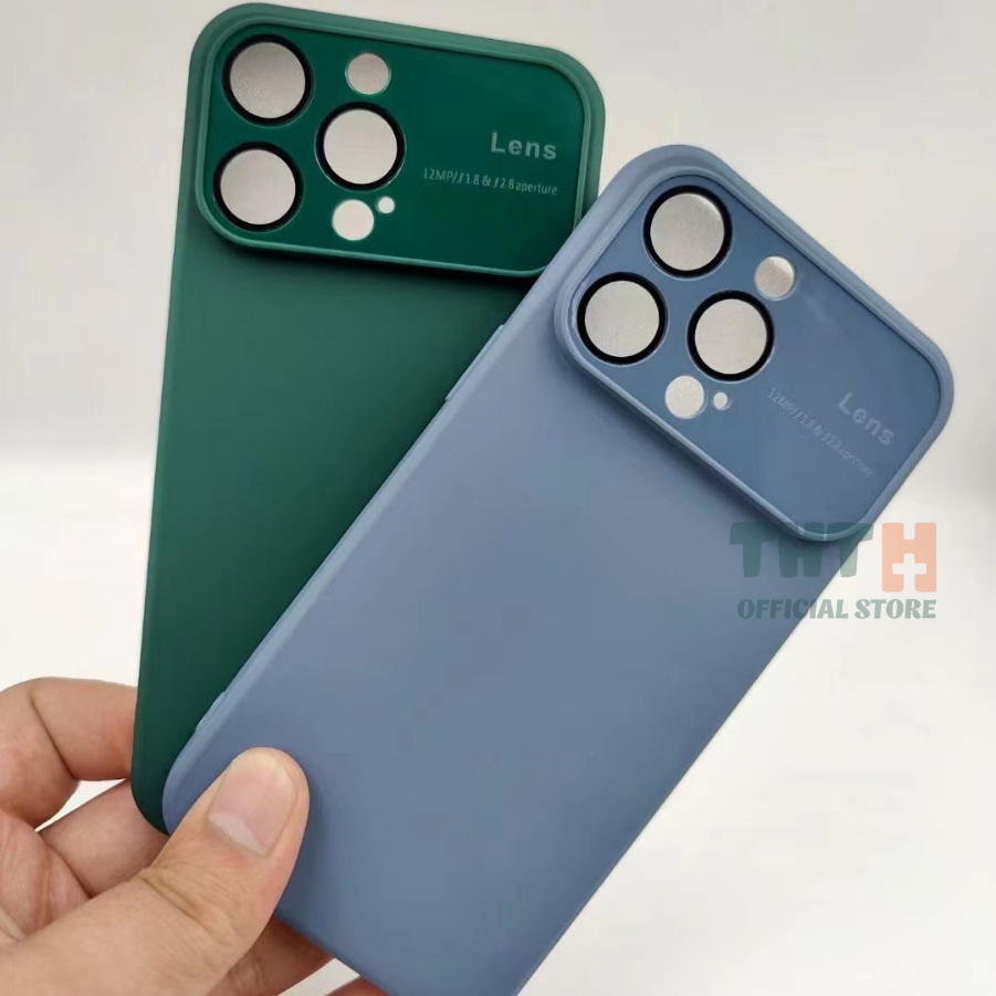 Ốp lưng silicon mềm có kính bảo vệ lens/cam sang trọng dành cho XSMAX,11,12,13...15promax bảo hành 12 tháng