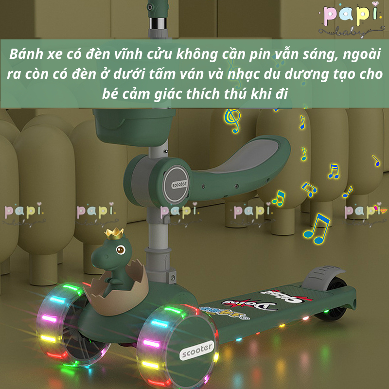 Xe Scooter 3 in1 cao cấp cho bé, xe scooter cho bé