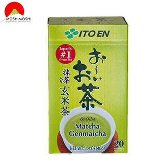 Trà xanh gạo rang túi lọc Oicha Matcha Genmaicha Nhật Bản