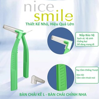 Bàn chải kẽ răng chữ L, Bàn chải kẽ chỉnh nha, Bàn chải làm sạch kẻ răng