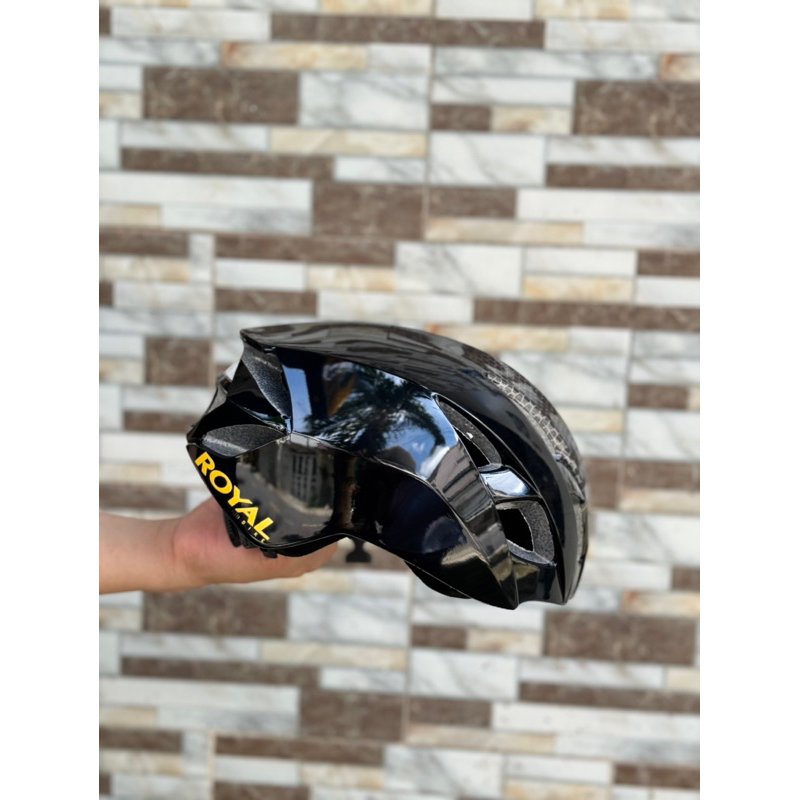 MŨ THỂ THAO ROYAL MD07 ĐEN BÓNG CHÍNH HÃNG