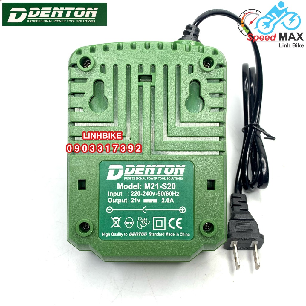 Sạc đế DENTON 21V 2A chân phổ thông