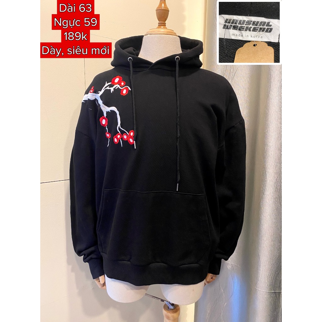 Hoodie 2hand loại 1 dày dặn cao cấp form unisex 100% cotton