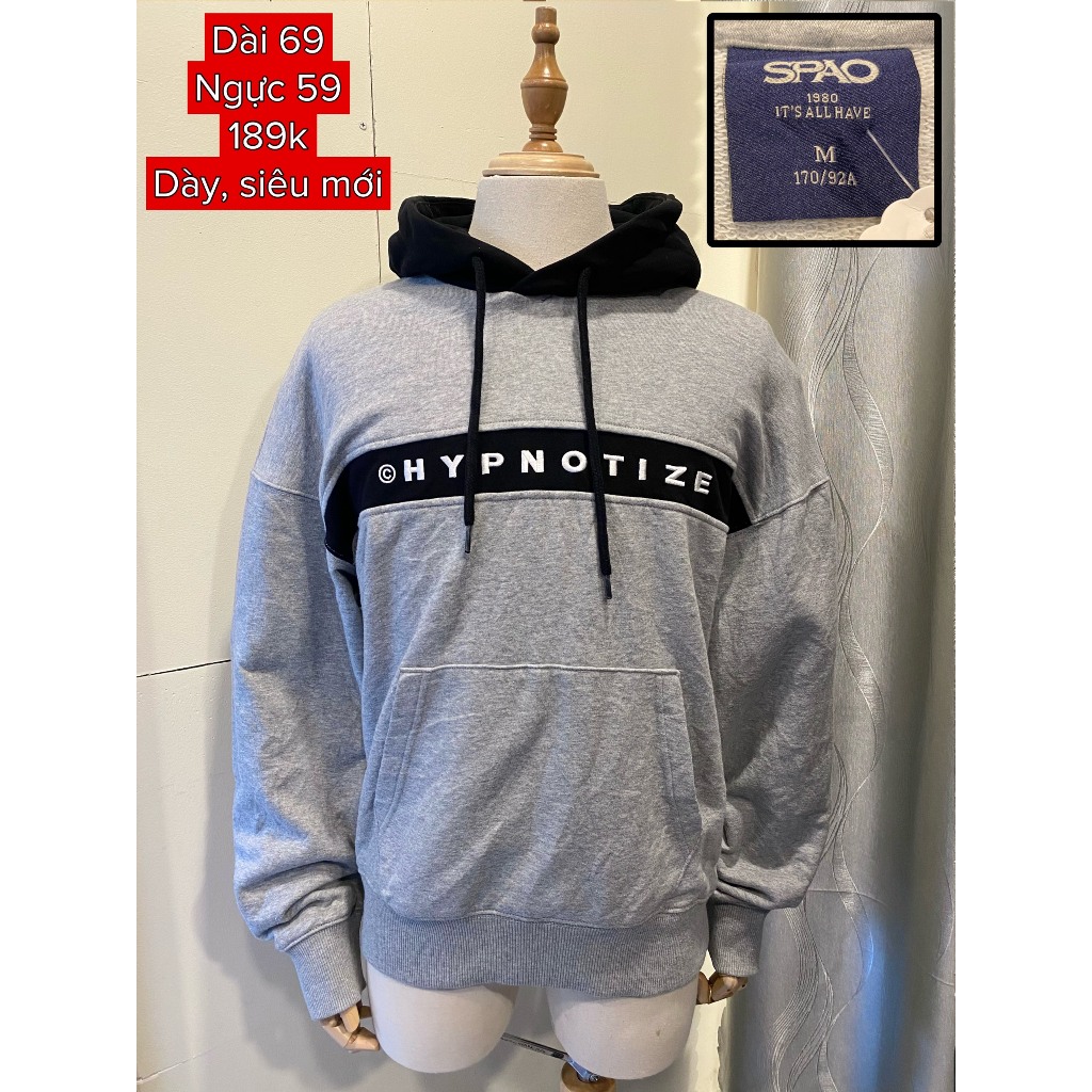 Hoodie 2hand loại 1 dày dặn cao cấp form unisex 100% cotton
