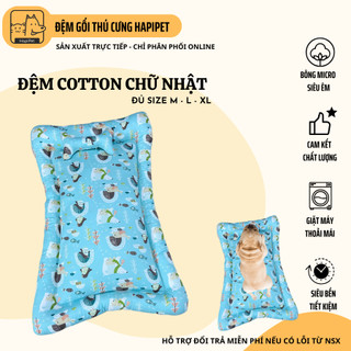 Đệm thú cưng hapipet - hình chữ nhật