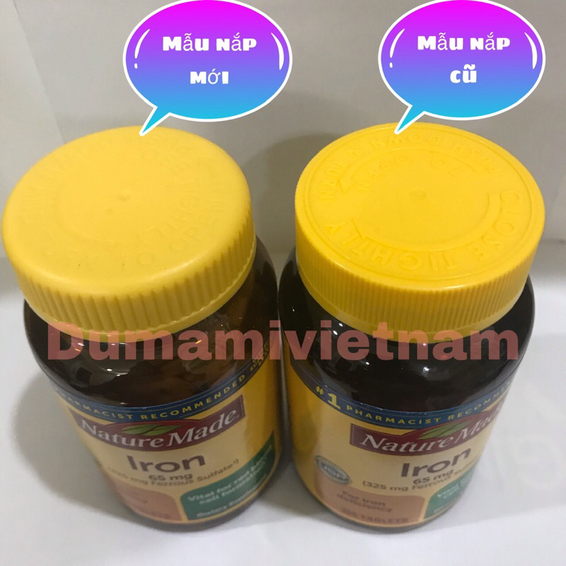 Viên uống Nature Made Iron  65mg Hộp 365 viên Mỹ