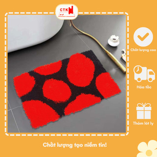 Thảm chùi chân cao cấp, thảm lau chân lông xù 80cm x 50cm, 60cm x 40cm