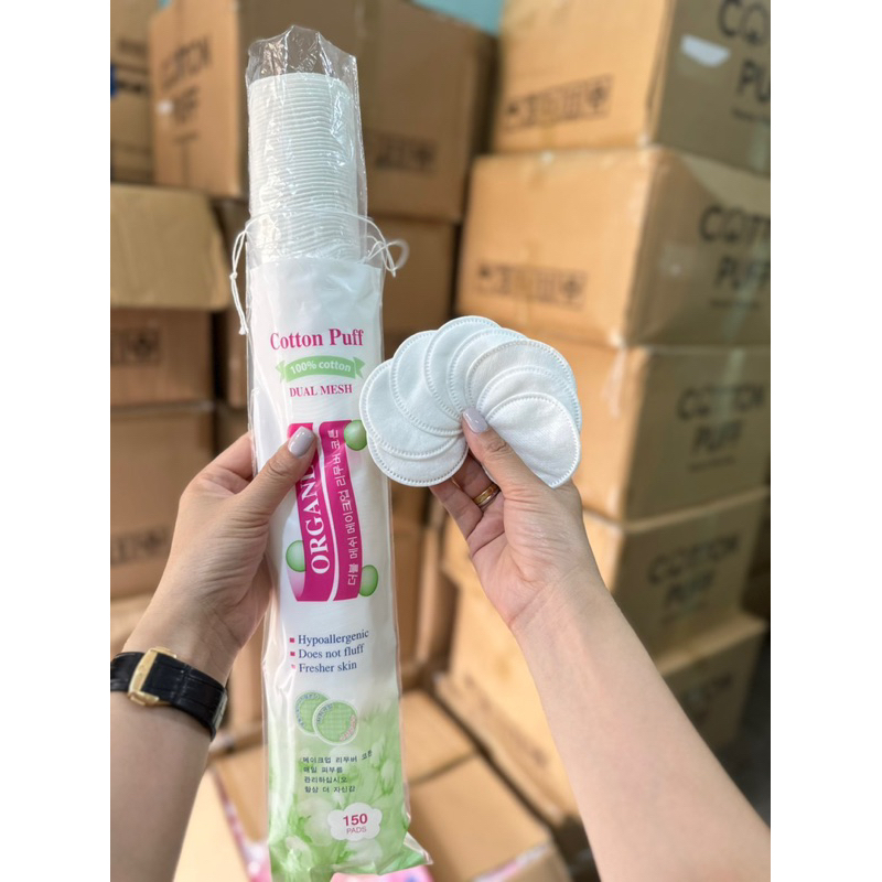 Combo 4 Gói Bông Tẩy Trang Organly 150 Miếng