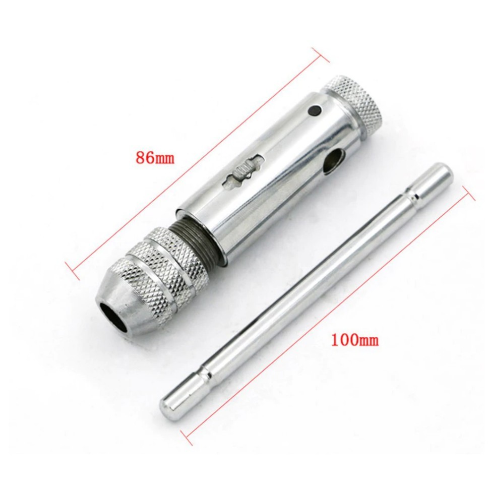 Tay Quay TaRo tự động dài 100mm m3-m8 kèm 5 mũi ta rô