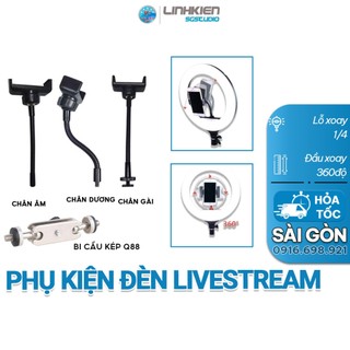 Phụ kiện thay thế cho đèn live stream đèn led chân uốn đầu kẹp điện thoại