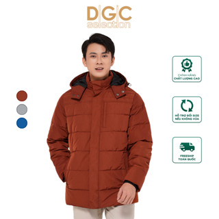 Áo khoác phao nam mũ rời 3 lớp ấm áp giữ nhiệt, vải Polyester chống nước, không bám bụi, cản gió DGCs - WAJKBB14M