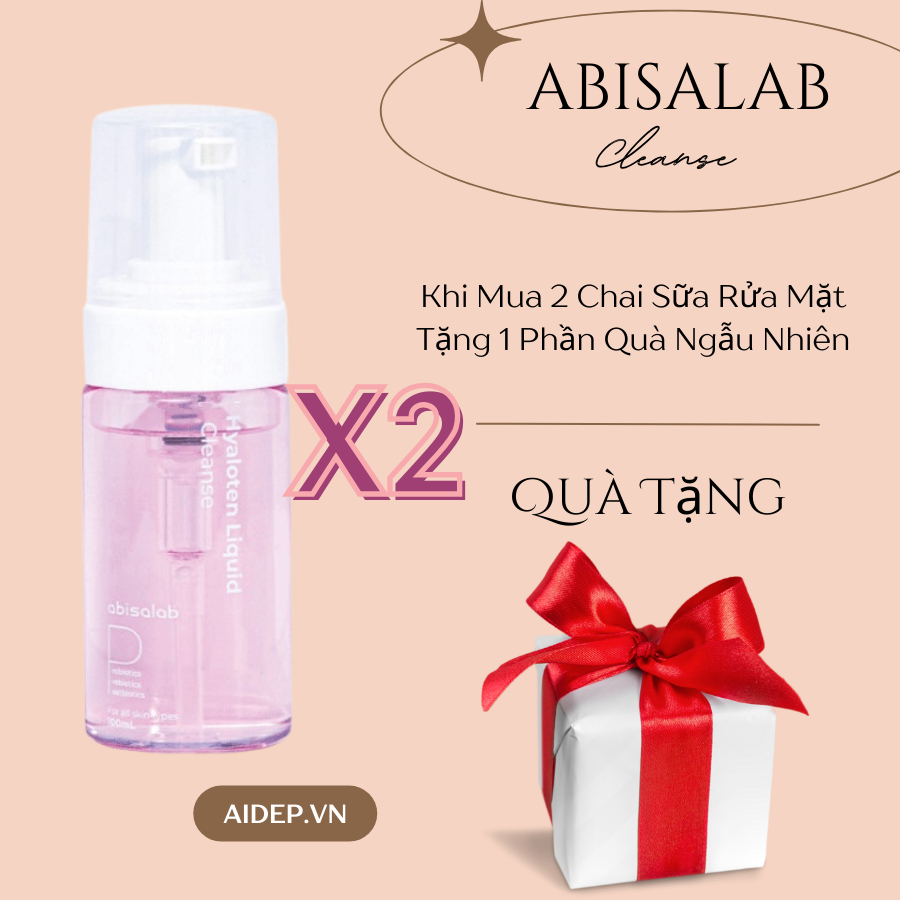 Sữa Rửa Mặt Hyaloten Liquid Cleanse Abisalab mẫu mới