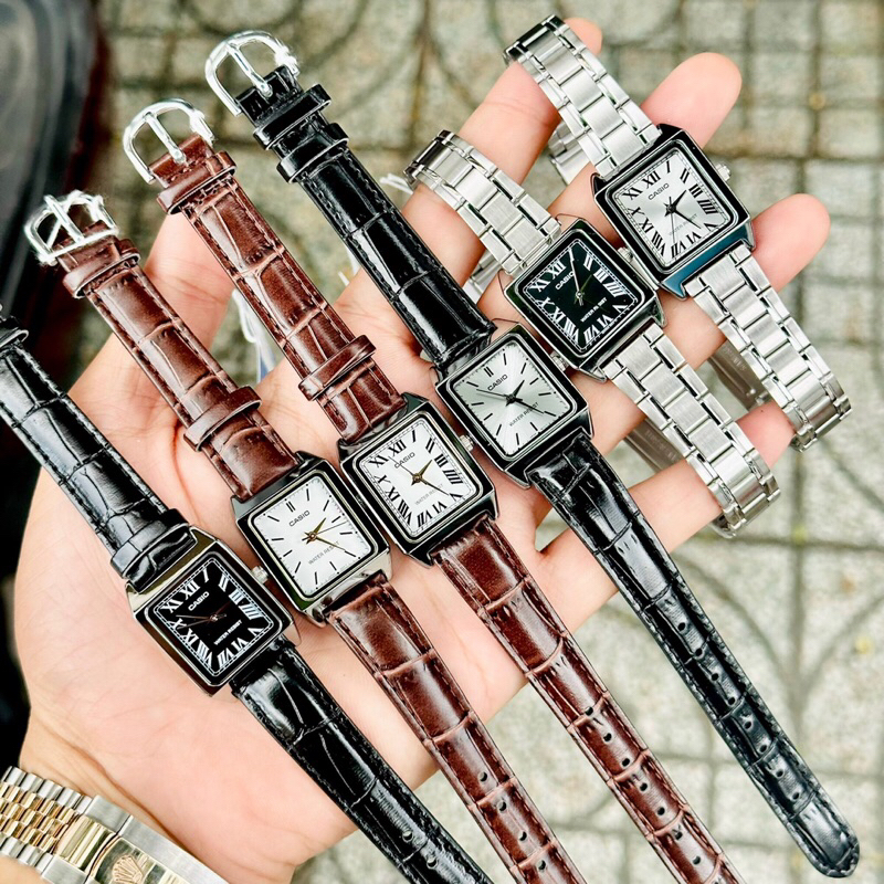 Đồng hồ nữ dây da Casio LTP V007 FULL 8 mẫu