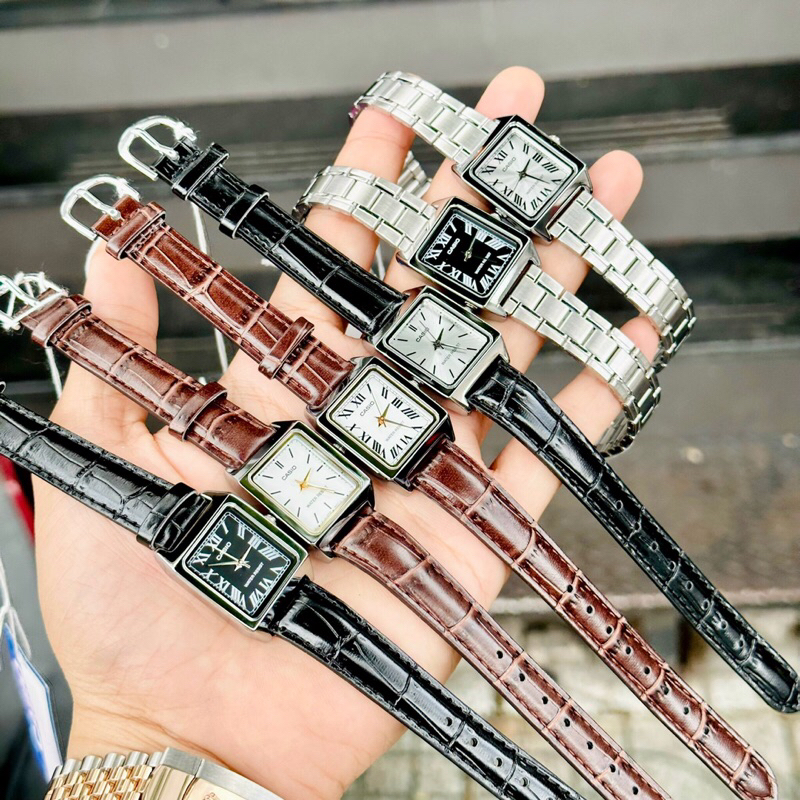 Đồng hồ nữ dây da Casio LTP V007 FULL 8 mẫu