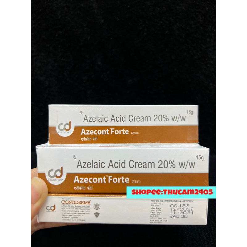 Cream Azecont Forte 15%-20% giảm mụn ,mờ thâm .