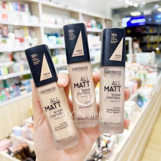 Kem nền catrice 18h all matt plus shine control up