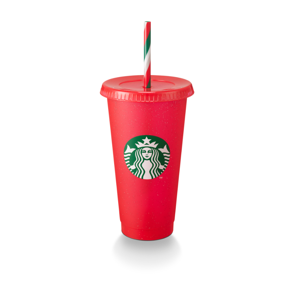 Ly Starbucks Cold Cup 24Oz (710ml) Reusable RD GTR_C W/SWL STW