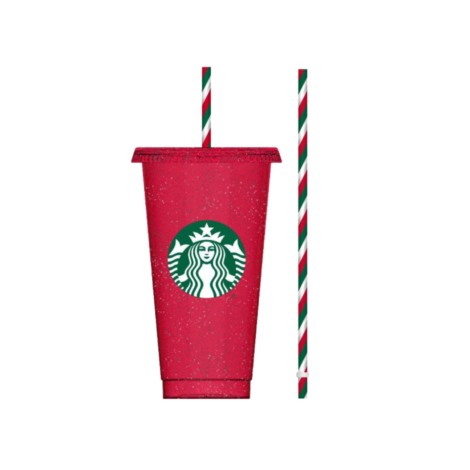 Ly Starbucks Cold Cup 24Oz (710ml) Reusable RD GTR_C W/SWL STW