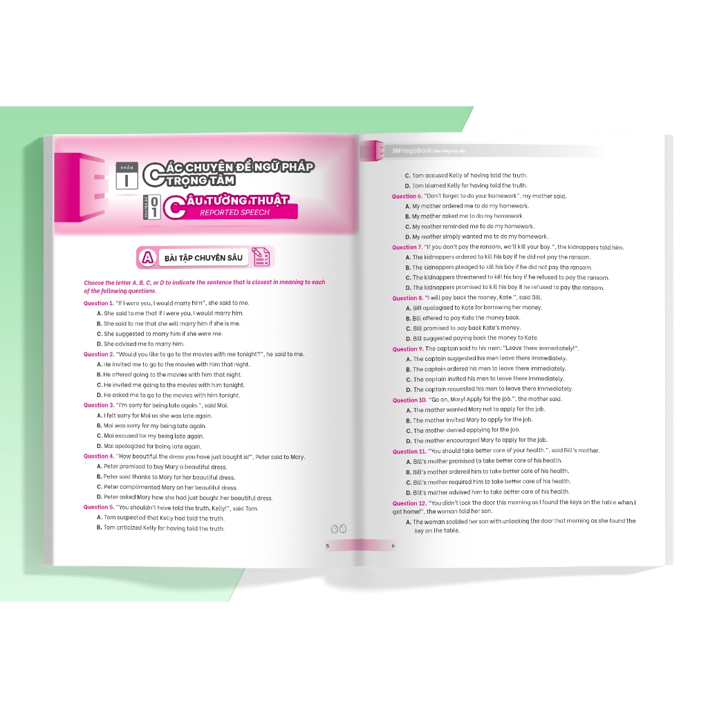 Sách Combo Giải Thích Chuyên Sâu Ngữ Pháp, Đọc Hiểu & Từ Vựng, Bài Tập Nâng Cao Tiếng Anh