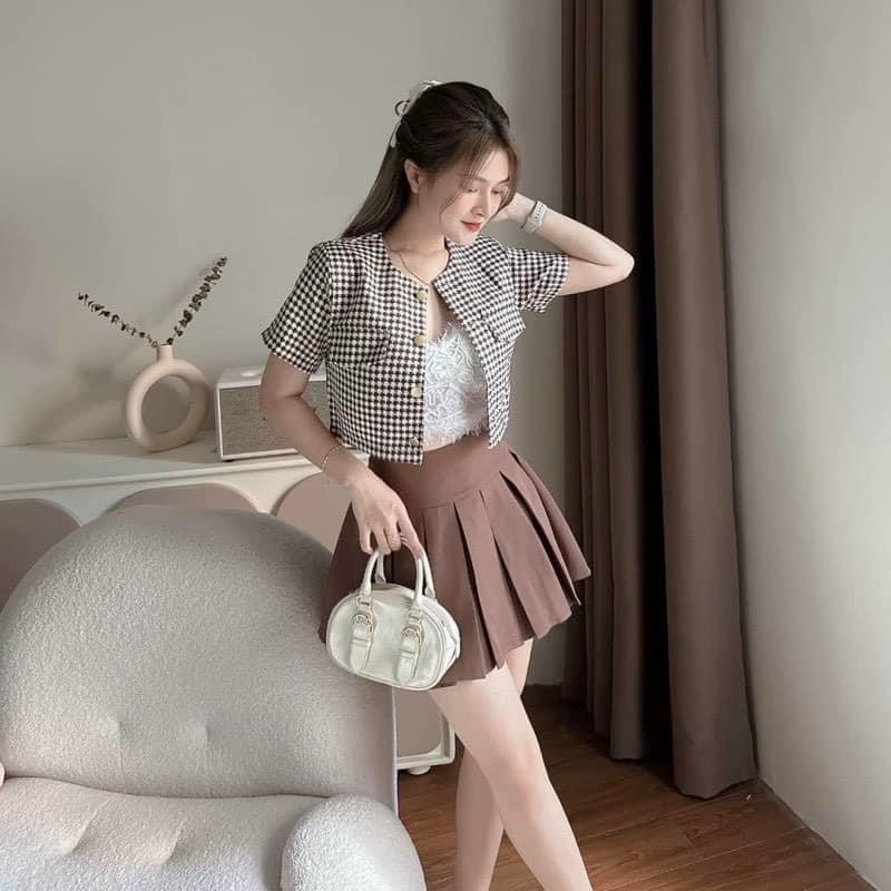 SET ÁO ZICZAC VÁY XẾP LY BIG SIZE 55-90kg