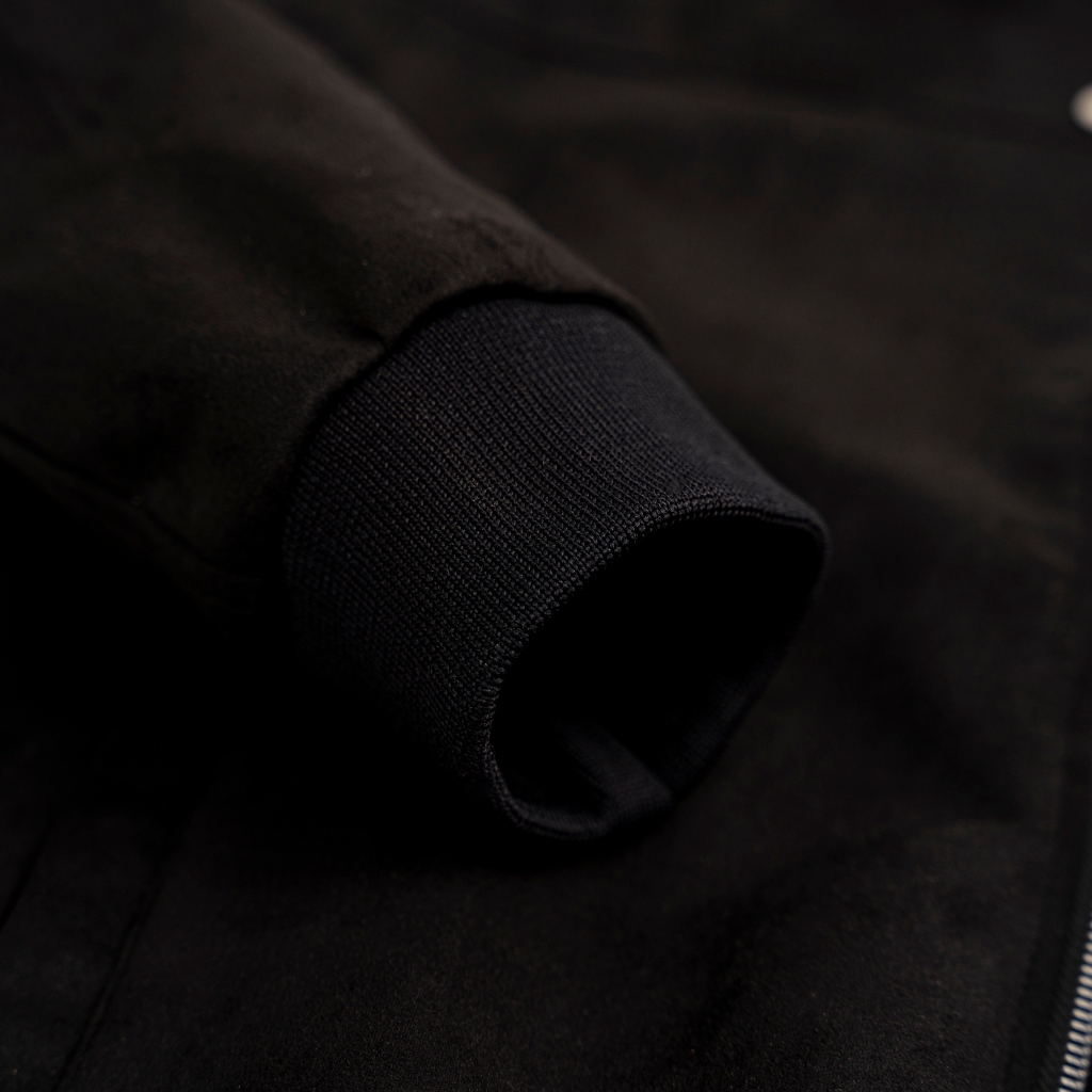 Áo khoác nam da lộn CỔ BẺ lót vải GUSSET - BB01