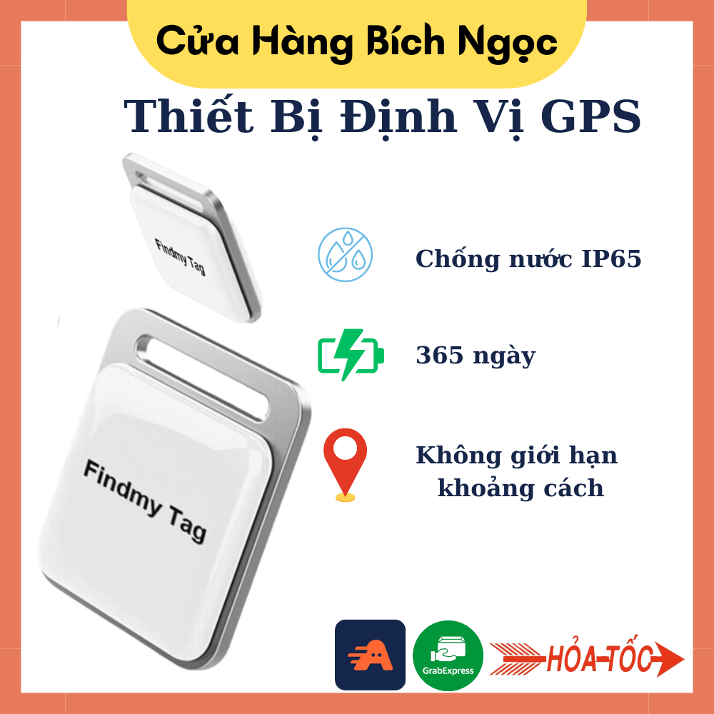 Thiết Bị Định Vị GPS Mini Không Dây, Định Vị Toàn Cầu, Chống Thất Lạc Đồ Đạc, Dùng Trên Cả IOS Và Android