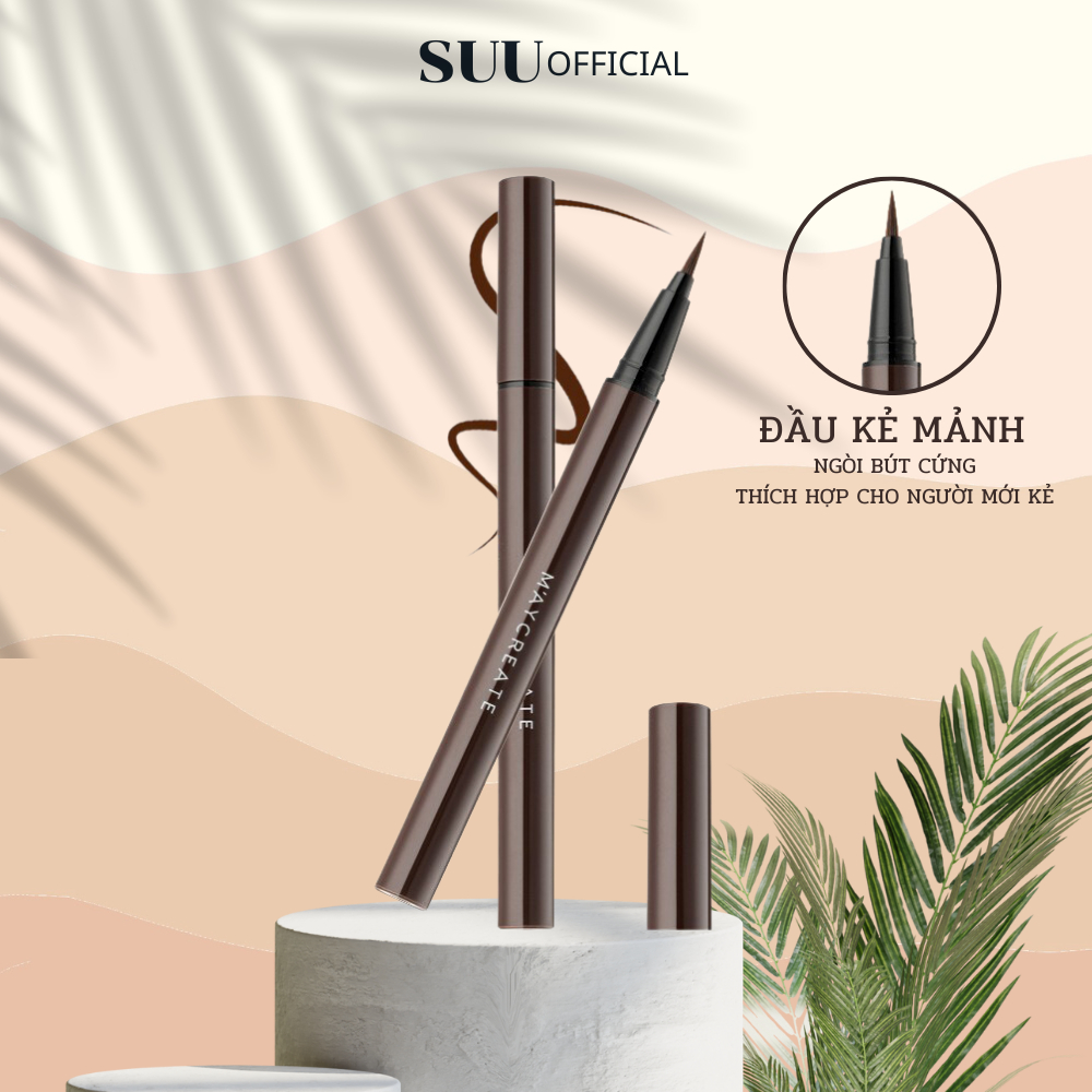 Bút Kẻ Mắt MAYCREATE Eyeline Siêu Bền Màu, Chống Nước Không Lem Không Trôi Đường Kẻ Sắc Nét