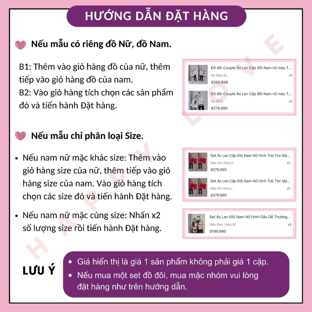 Đồ cặp nam nữ mùa đông set áo váy đôi khoét vai chất vải len dày dặn hàng Quảng Châu dành cho cặp đôi HAPPYLOVE H127