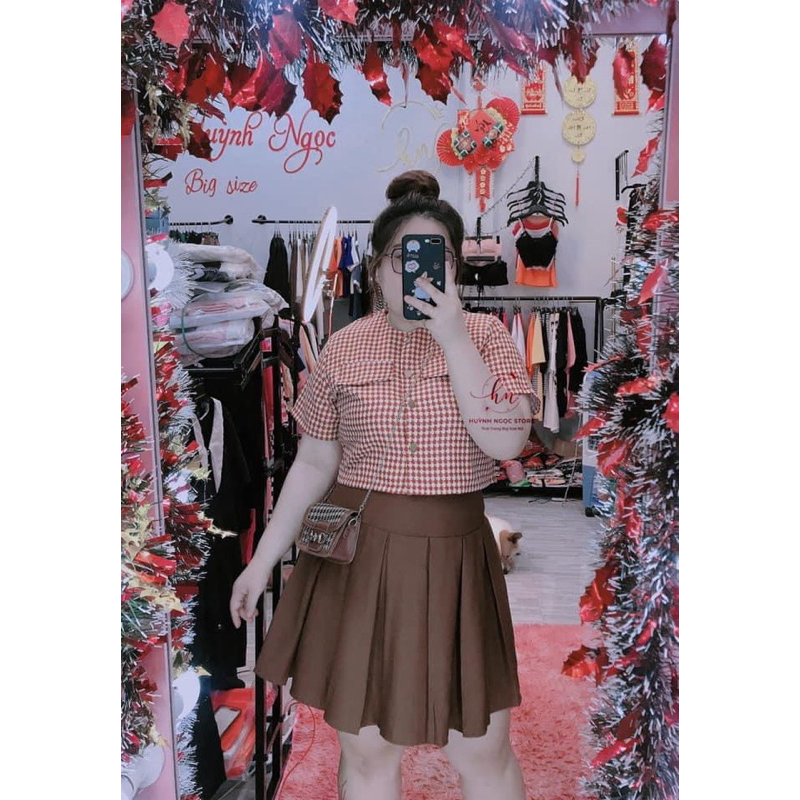 SET ÁO ZICZAC VÁY XẾP LY BIG SIZE 55-90kg