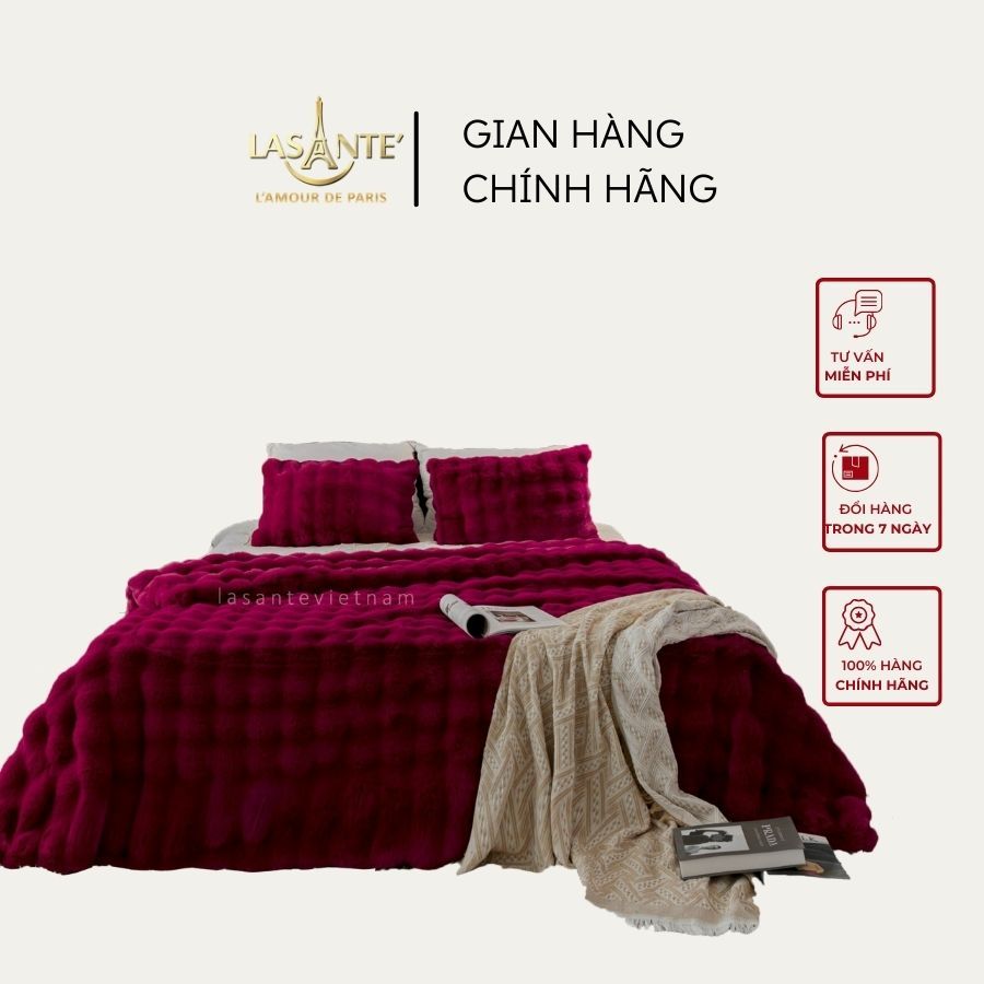 Chăn lông cáo Rishima Pháp Lasante sản phẩm mới chính hãng