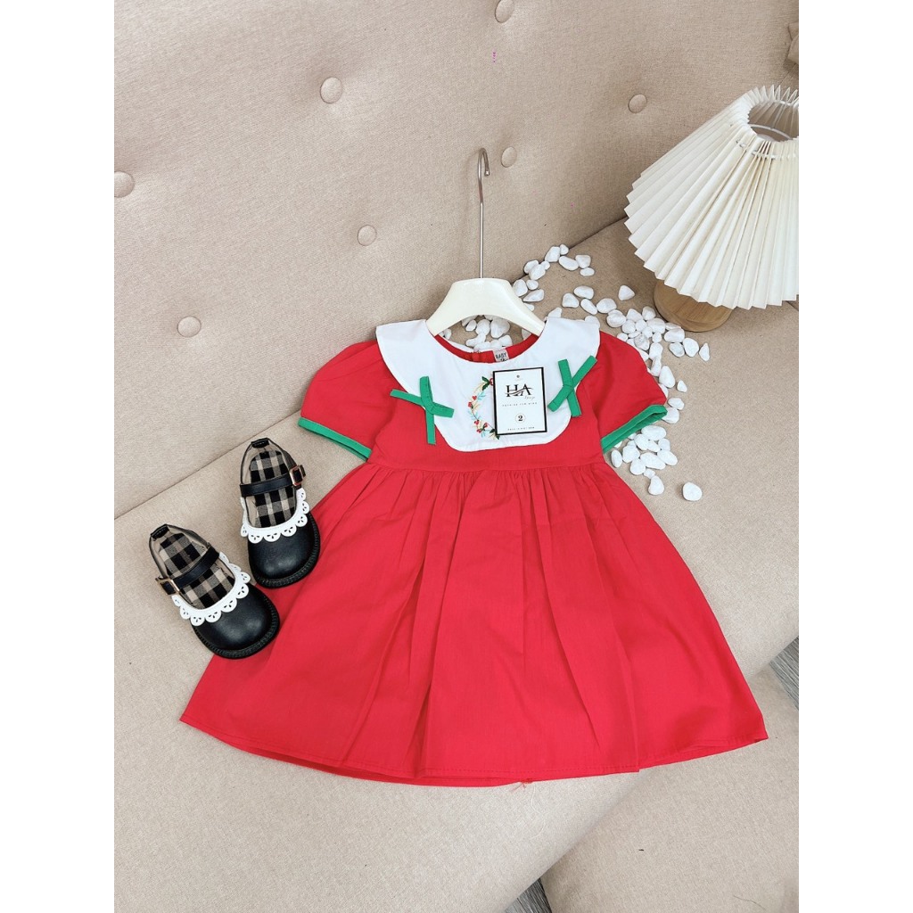 Váy noel - đầm babydoll đỏ cho bé xinh của mẹ