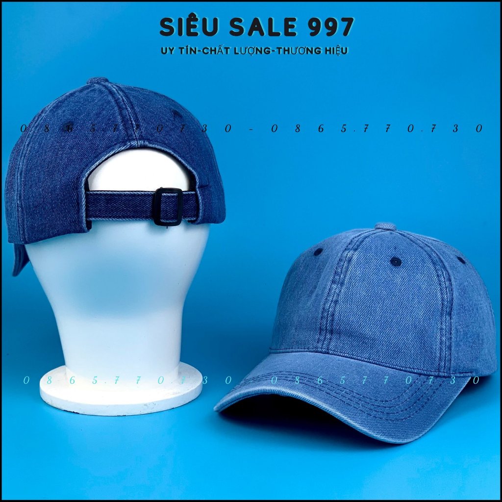 Nón Kết Jean Trơn, Mũ Lưỡi Trai Vải Dày Hàng Nhập Cao Cấp 2 Màu Form Đẹp - SIÊU SALE 997