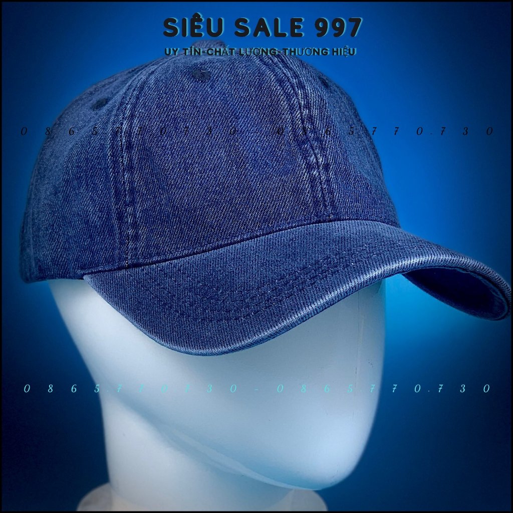 Nón Kết Jean Trơn, Mũ Lưỡi Trai Vải Dày Hàng Nhập Cao Cấp 2 Màu Form Đẹp - SIÊU SALE 997