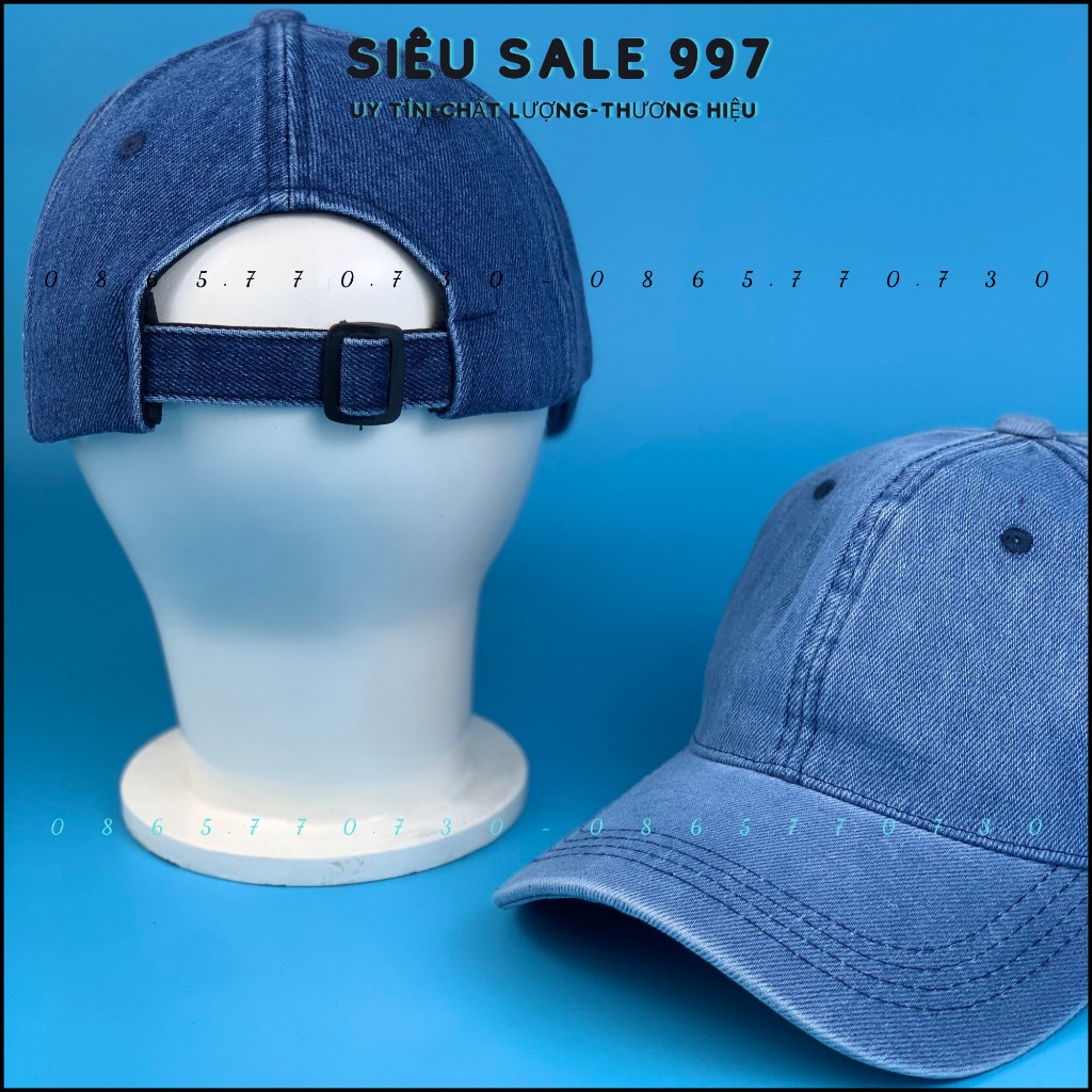Nón Kết Jean Trơn, Mũ Lưỡi Trai Vải Dày Hàng Nhập Cao Cấp 2 Màu Form Đẹp - SIÊU SALE 997